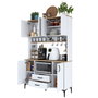Hanah Home Gabinete Multipropósito JE168 - 3257 Blanco y Nuez